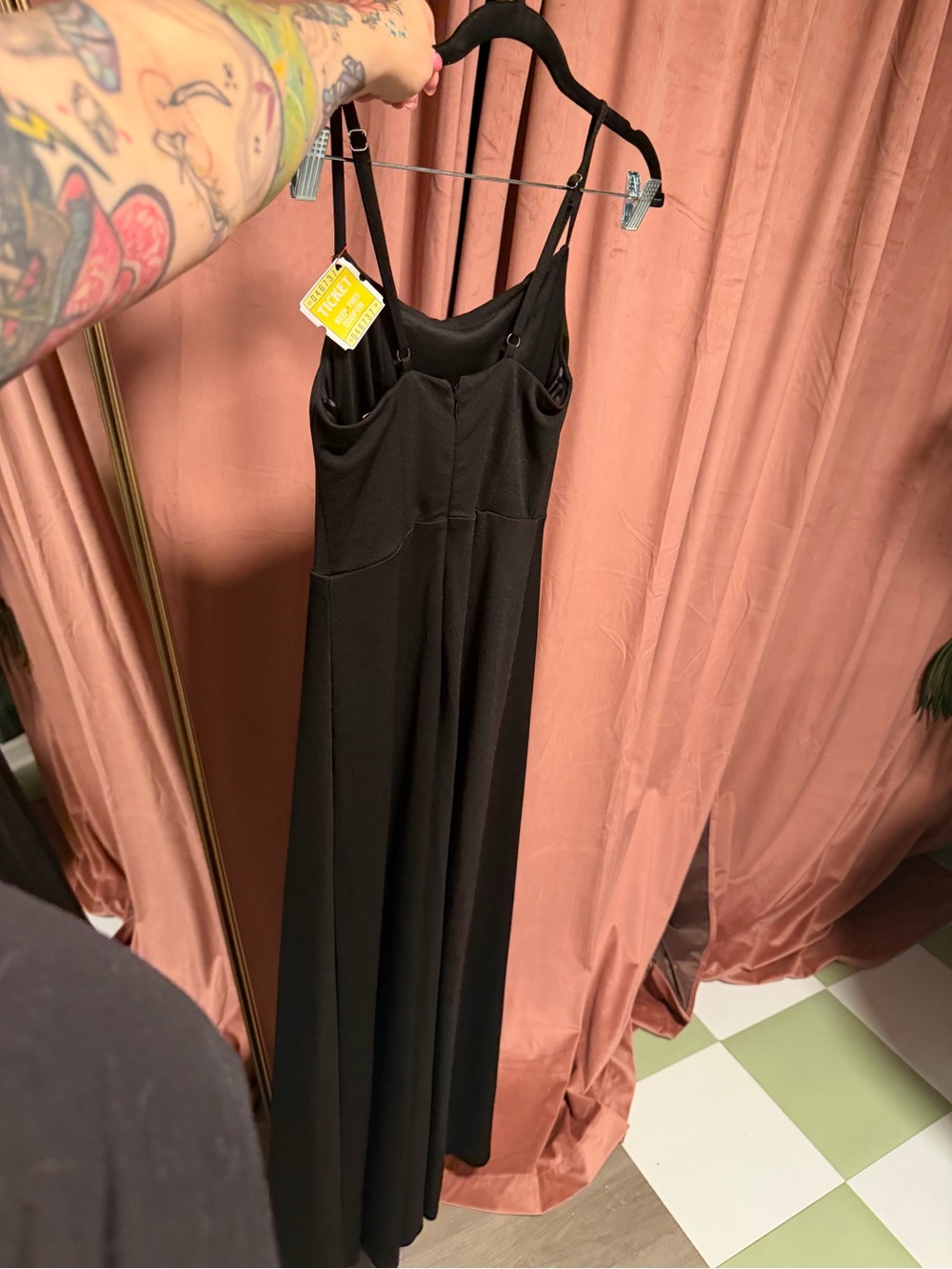 Birdy Grey Black Cowl Neck Maxi Dress - Picture 4 of 5
